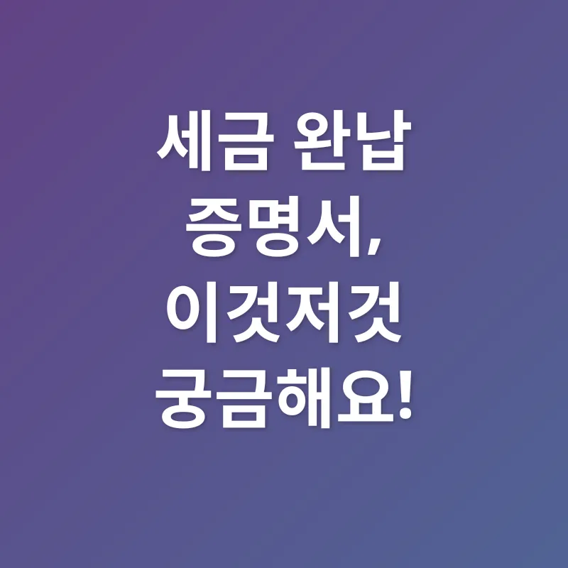 세금 완납 증명_2