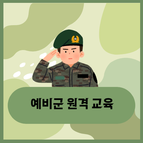 예비군 원격 교육 사진