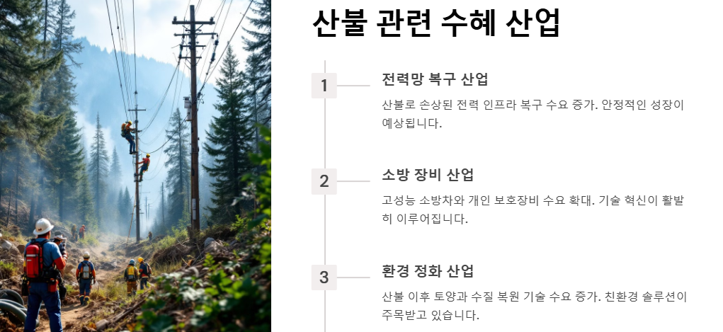산불 관련주,수혜주,대장주 분석 및 투자 전략