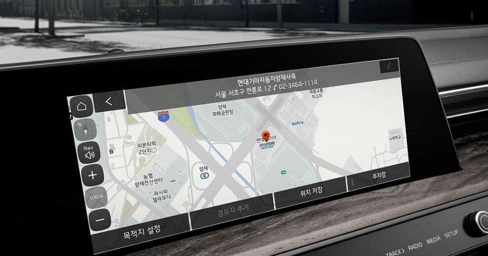 2024 K8 하이브리드 내비게이션