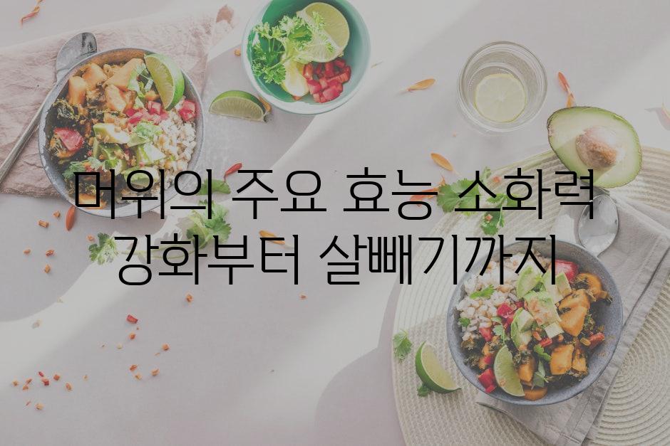 머위의 주요 효능 소화력 강화부터 살빼기까지