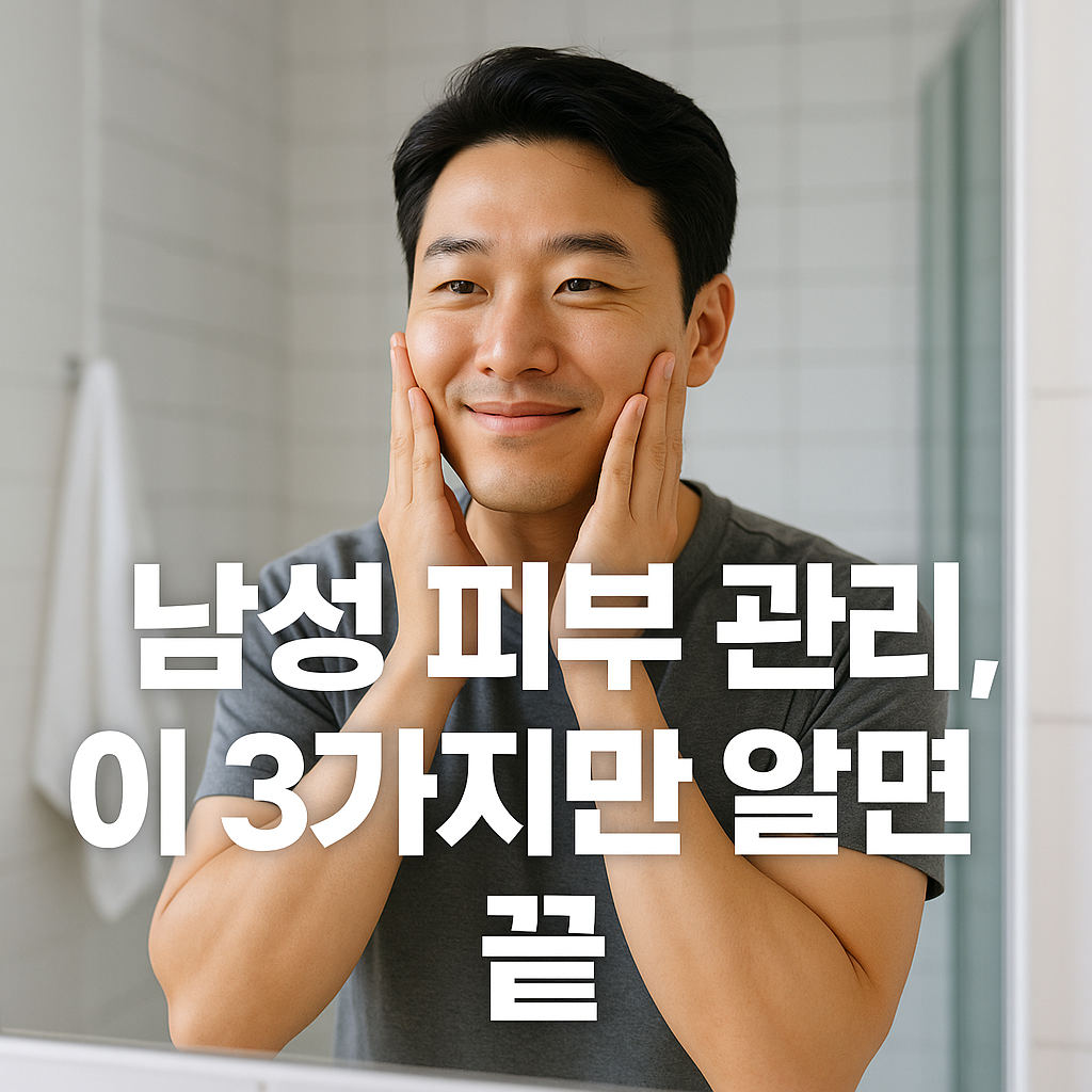남성 피부 관리, 이 3가지만 알면 끝