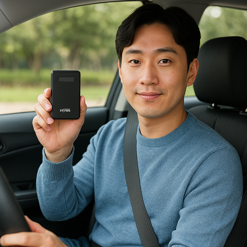 하이패스 단말기를 구입한 운전자