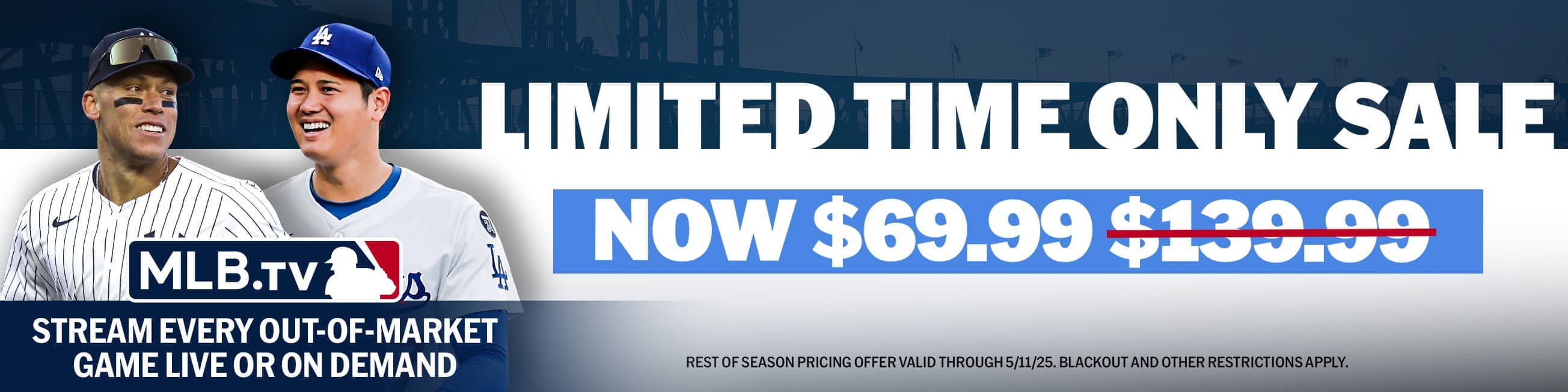 mlb tv 홈페이지배너