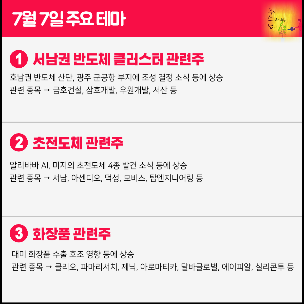 서남권 반도체 클러스터 관련주