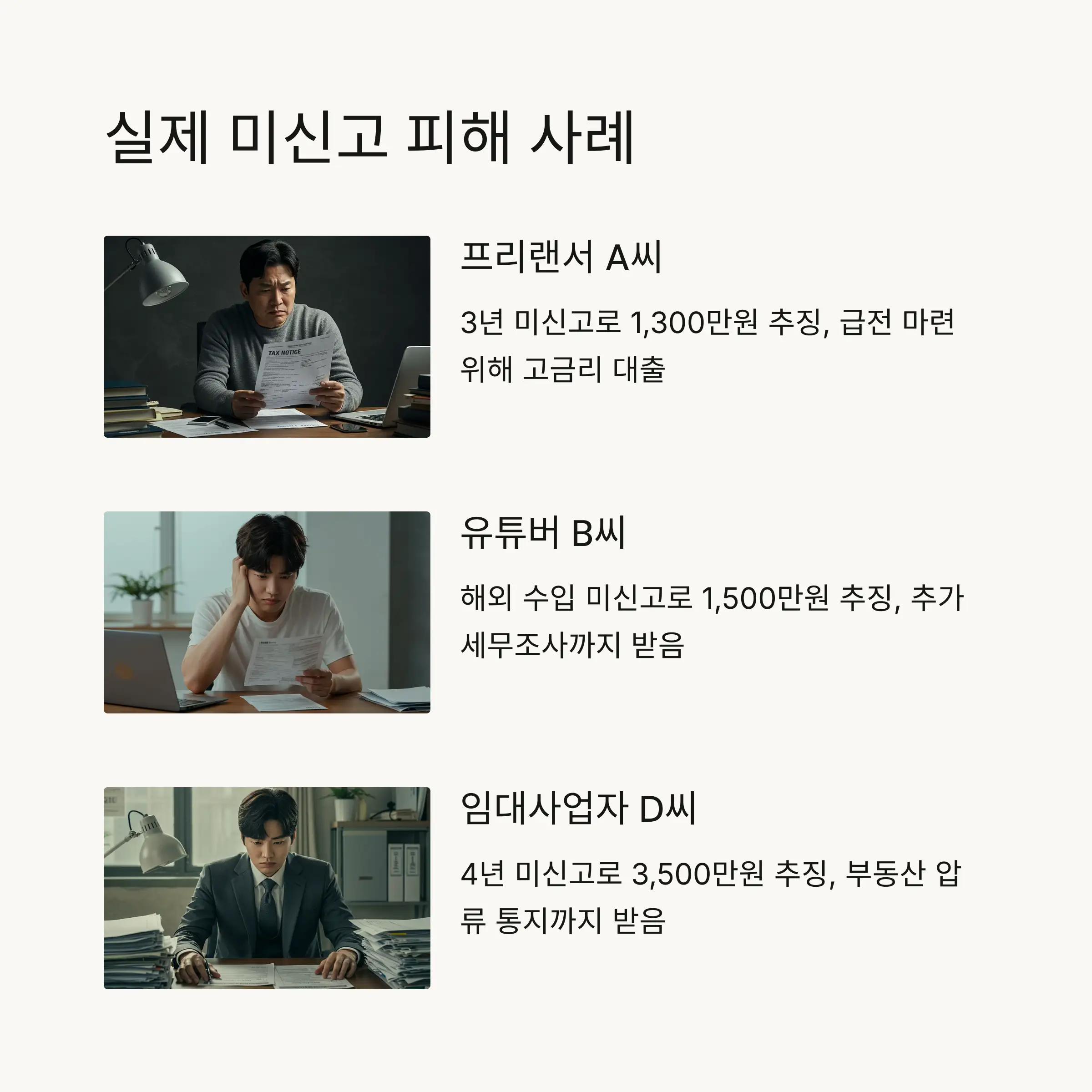 😱 미신고로 인한 실제 피해 사례