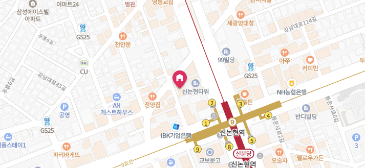 강남 봄 호텔 위치