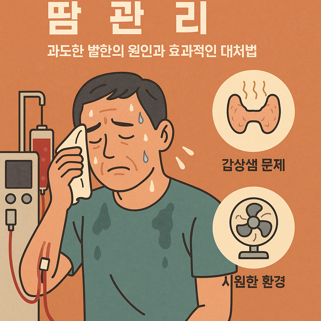 혈액투석 환자를 위한 땀 관리: 과도한 발한의 원인과 효과적인 대처법