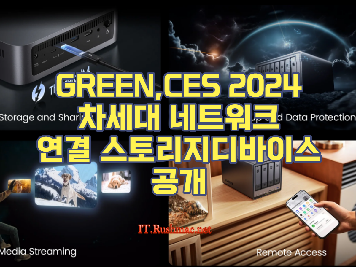 UGREEN이 CES 2024에서 공개한 차세대 네트워크 연결 스토리지 디바이스(이미지-매인화면)