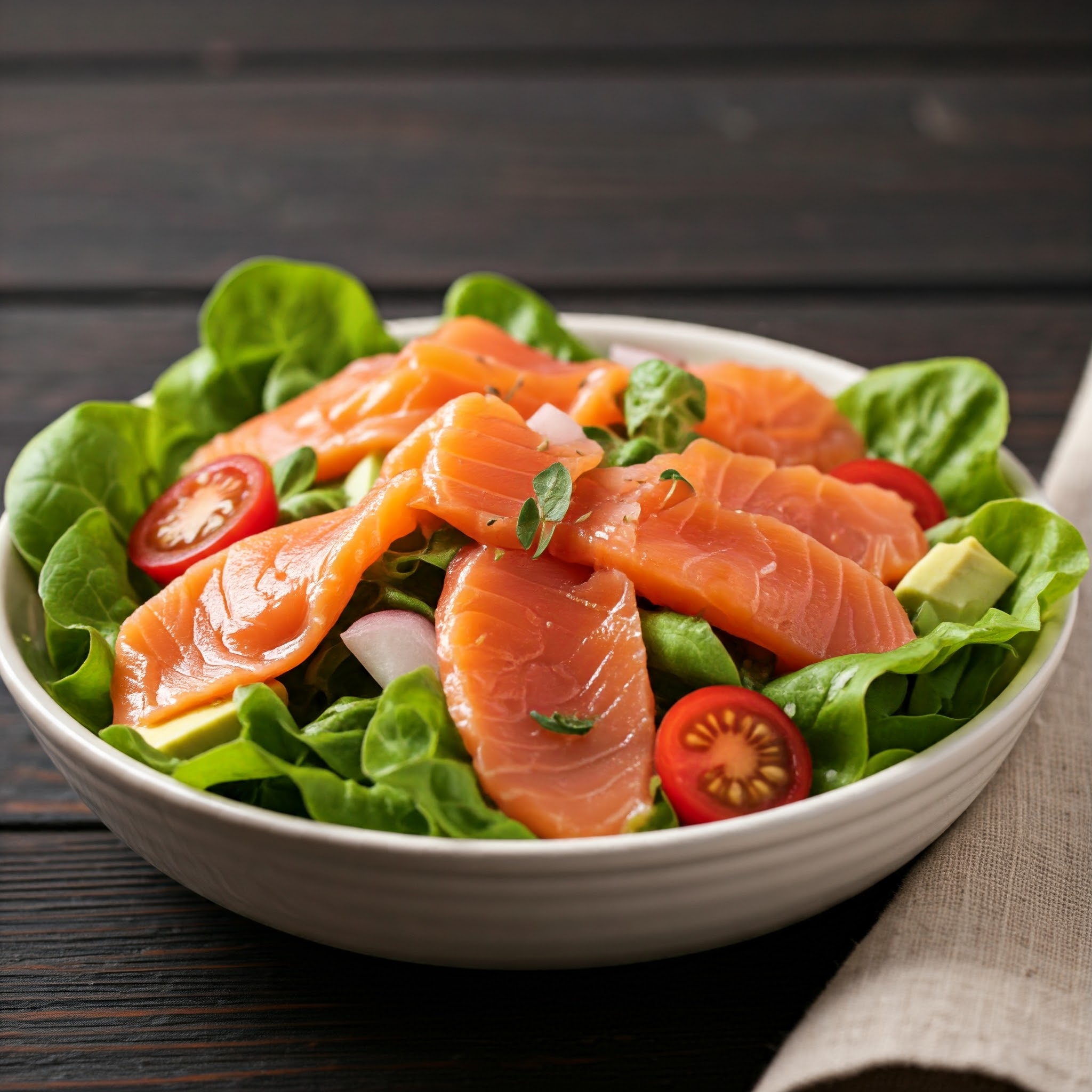 집에서 손쉽게 만드는 가벼운 연어 샐러드 레시피