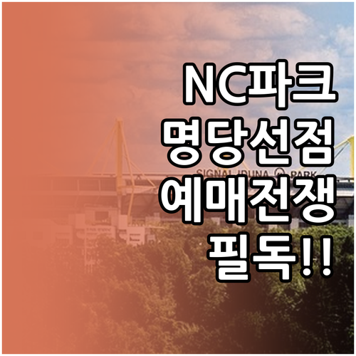 창원NC파크 좌석별 관전 포인트와 개..