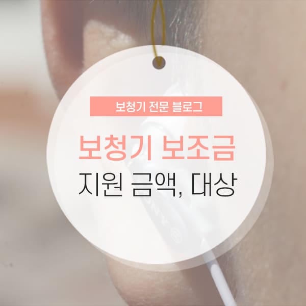 보청기 보조금 신청방법 및 지원대상 소개 컨텐츠