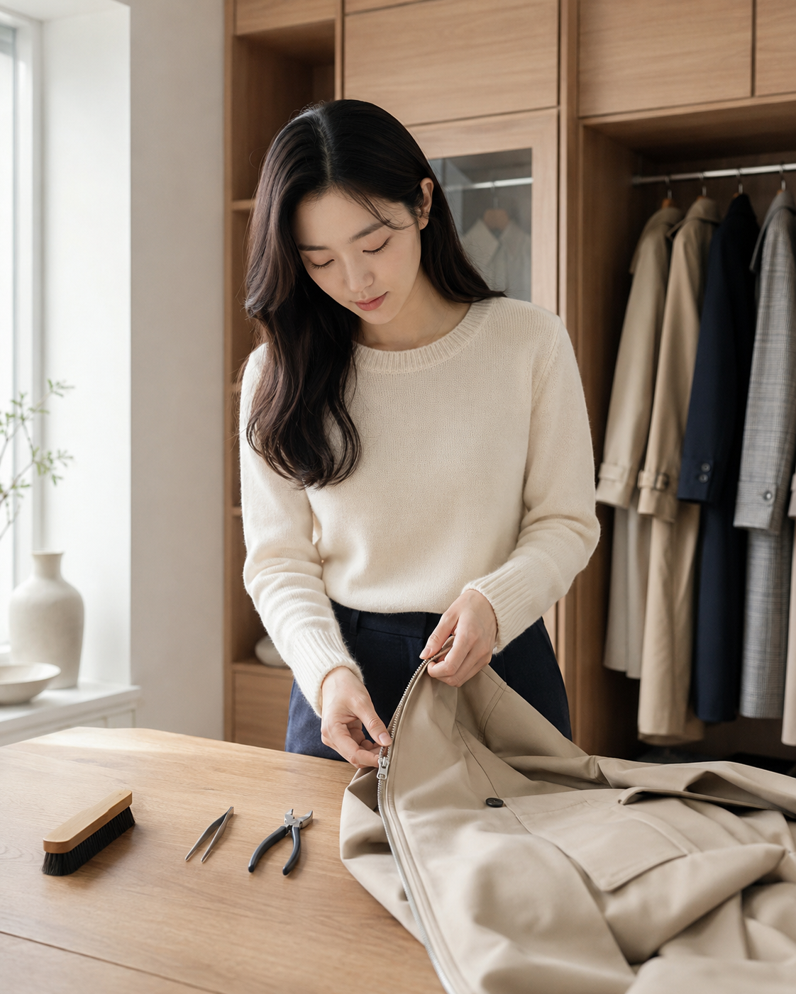 지퍼가 고장 났을 때 가장 먼저 할 일은 세게 잡아당기는 것이 아니라 어디가 문제인지 관찰하는 것입니다.