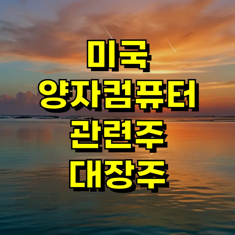 미국 양자컴퓨터 관련주 대장주
