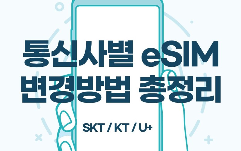 스마트폰 USIM 을 eSIM으로 전환 가이드: 통신사별 신청 방법과 필