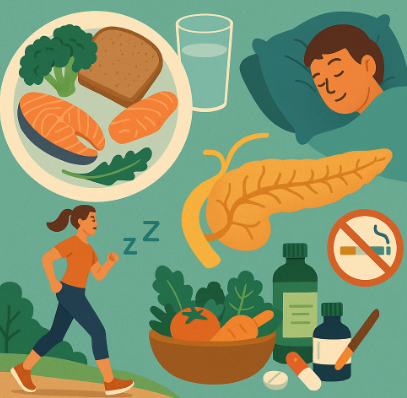 췌장 건강에 대한 사진