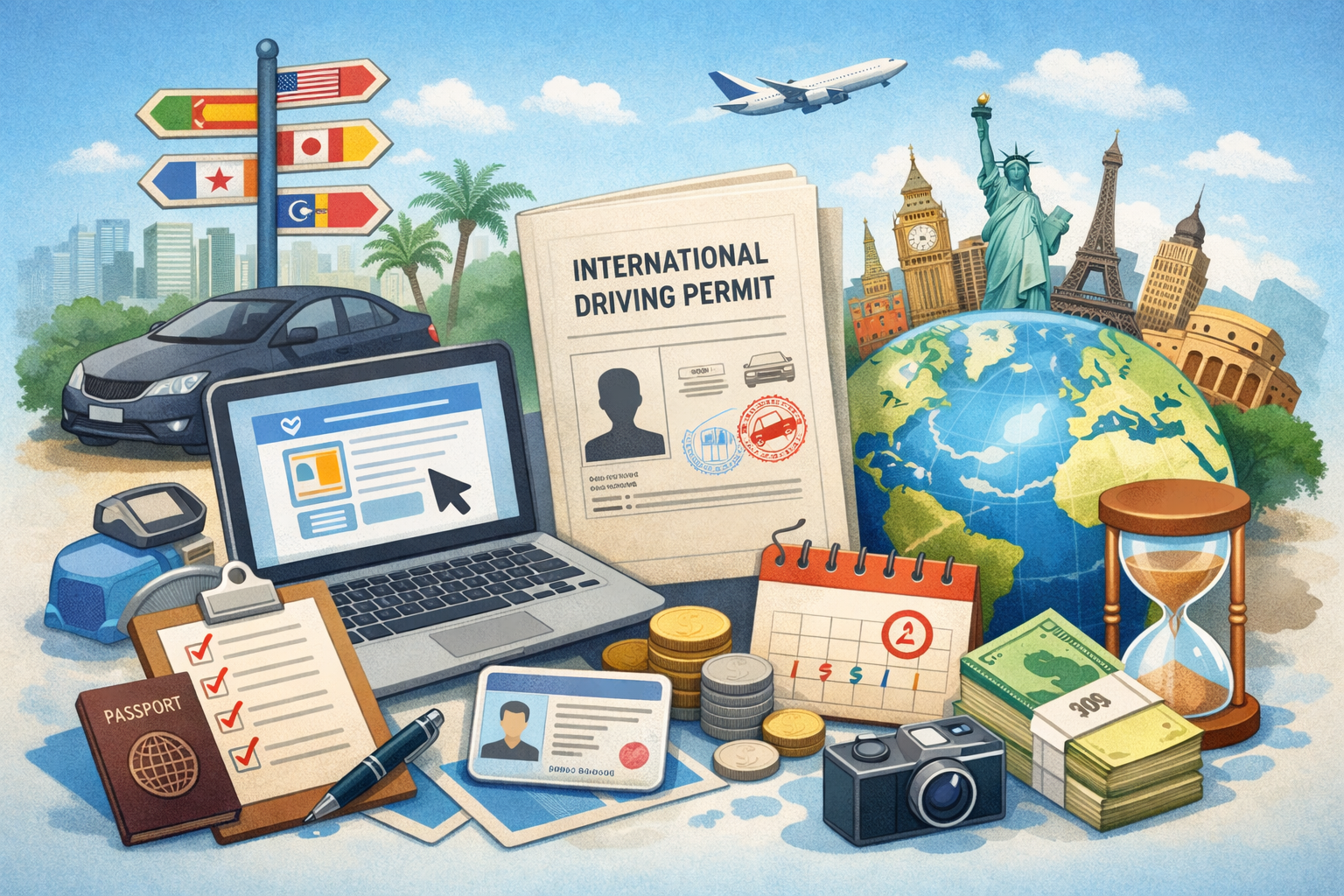 2026 국제운전면허증 발급 방법 완벽 정리|온라인 신청부터 준비물·유효기간·사용 국가까지 한 번에 관련 사진