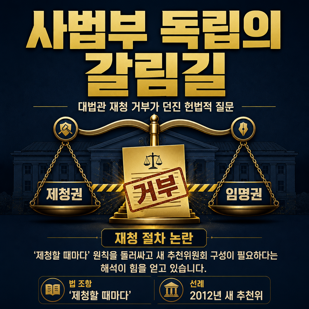 사법부 독립의 갈림길