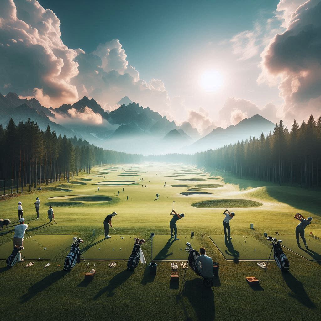 실외골프연습장 배경