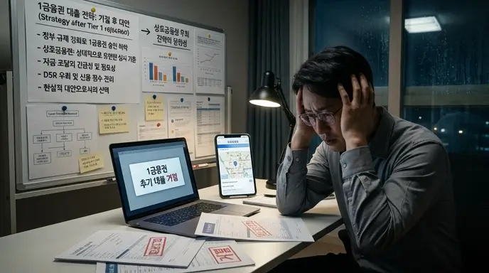 1금융권 추가 대출 거절 공포 및 상호금융권 우회 전략 당위성