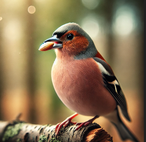 씨앗을 먹는 핀치새