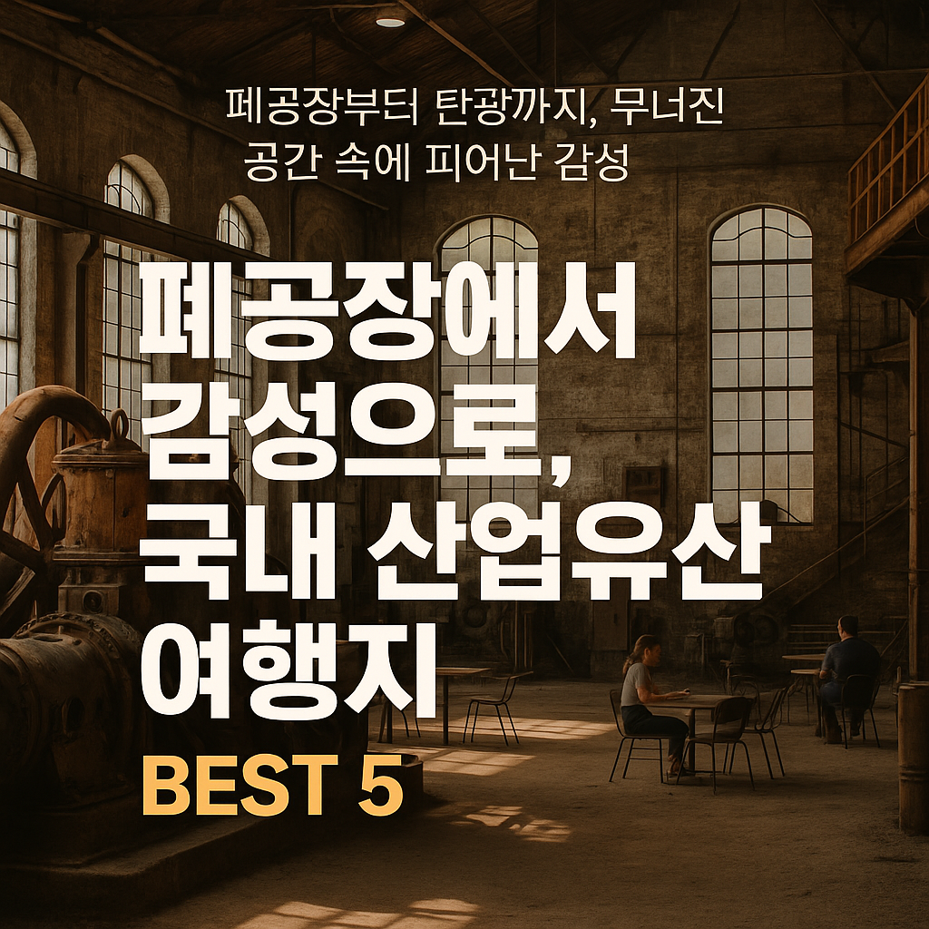 폐공장에서 감성으로 국내 산업유산 여행지