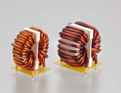 구리선이 감겨진 환형코일이 2개 있다