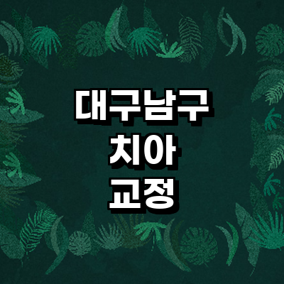 대구 남구 교정 치과