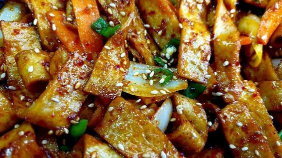 오뎅 볶음 음식 사진