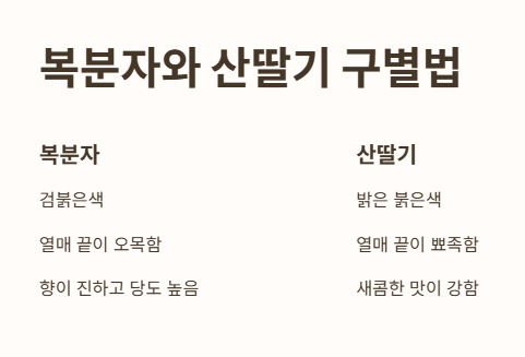 복분자와 산딸기의 차이점은?