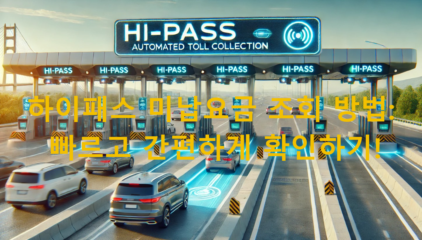 하이패스 미납요금 조회 방법: 빠르고 간편하게 확인하기!
