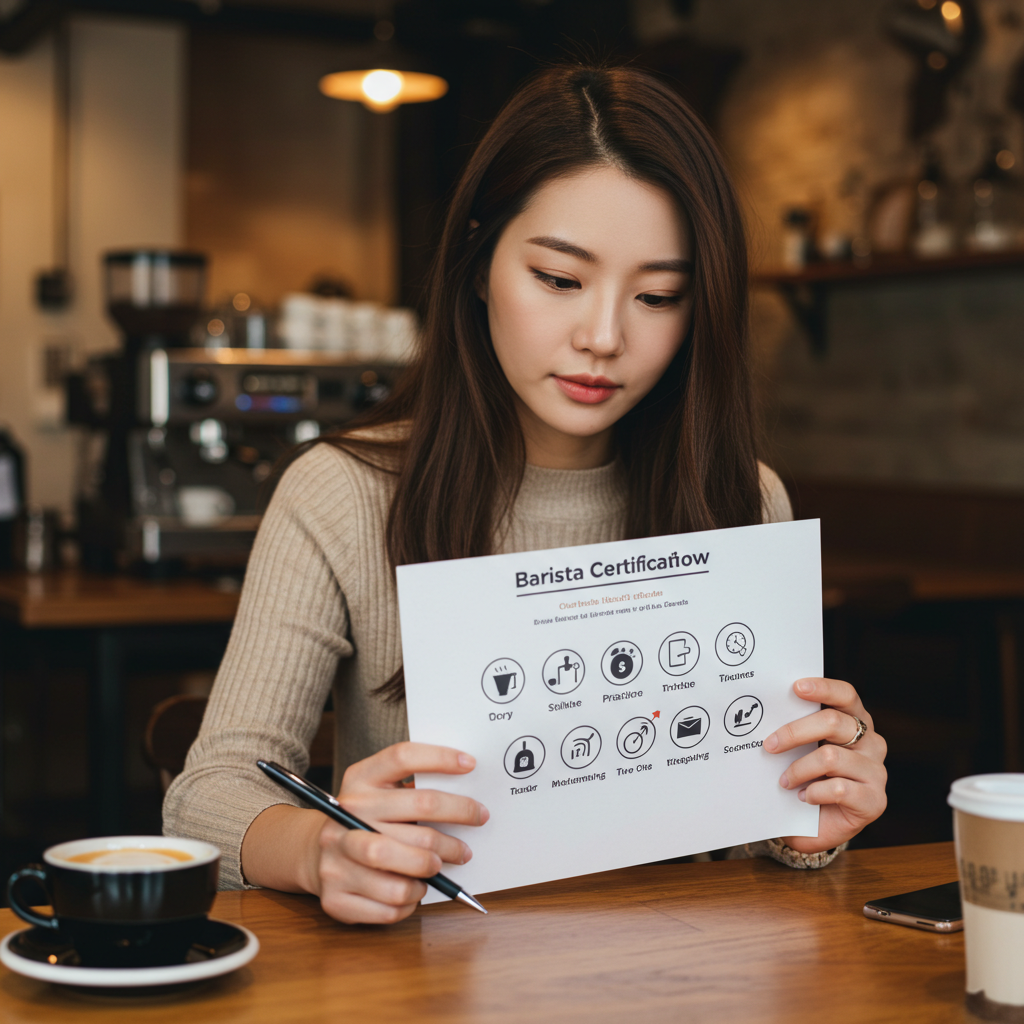 바리스타 자격증 준비 로드맵