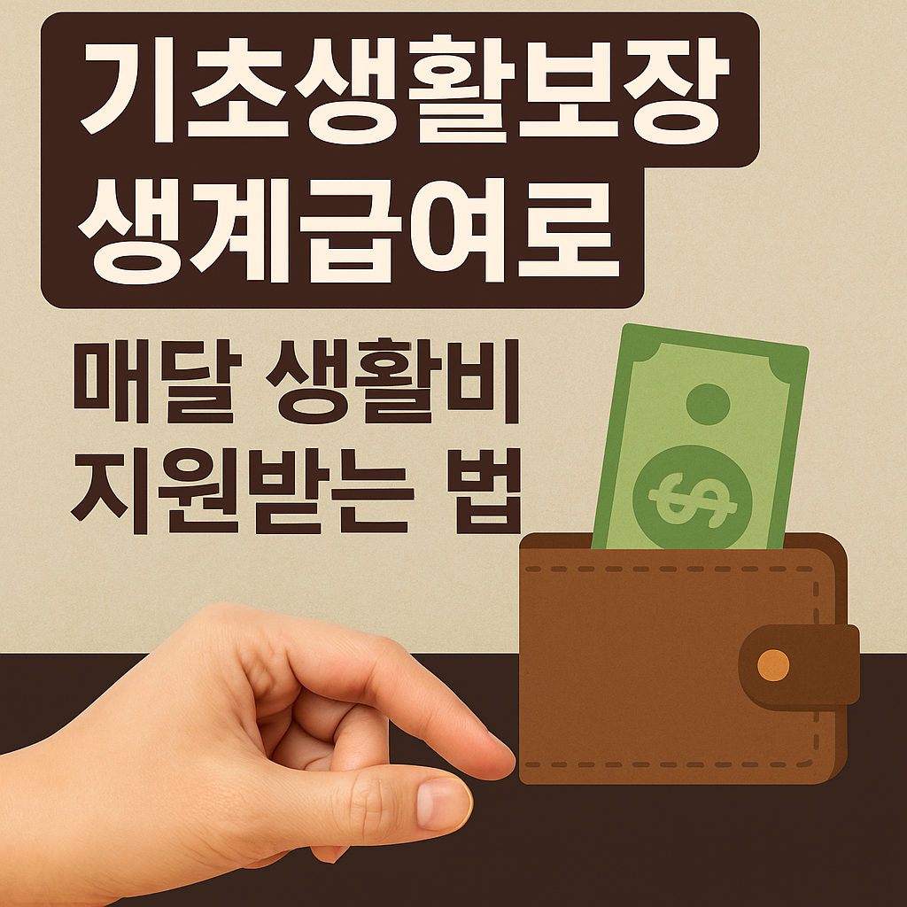 기초생활보장 생계급여 관련 이미지