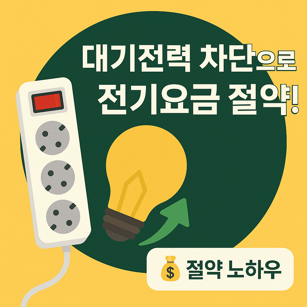 🔌 대기전력 차단으로 전기세를 최대 10% 절약하세요! 멀티탭 스위치, 스마트 플러그 활용법과 절전 습관까지 완벽 정리했습니다.