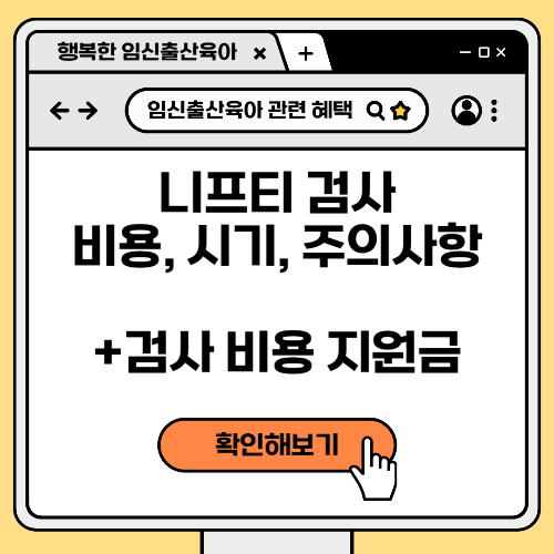 니프티 검사 비용, 시기, 주의사항