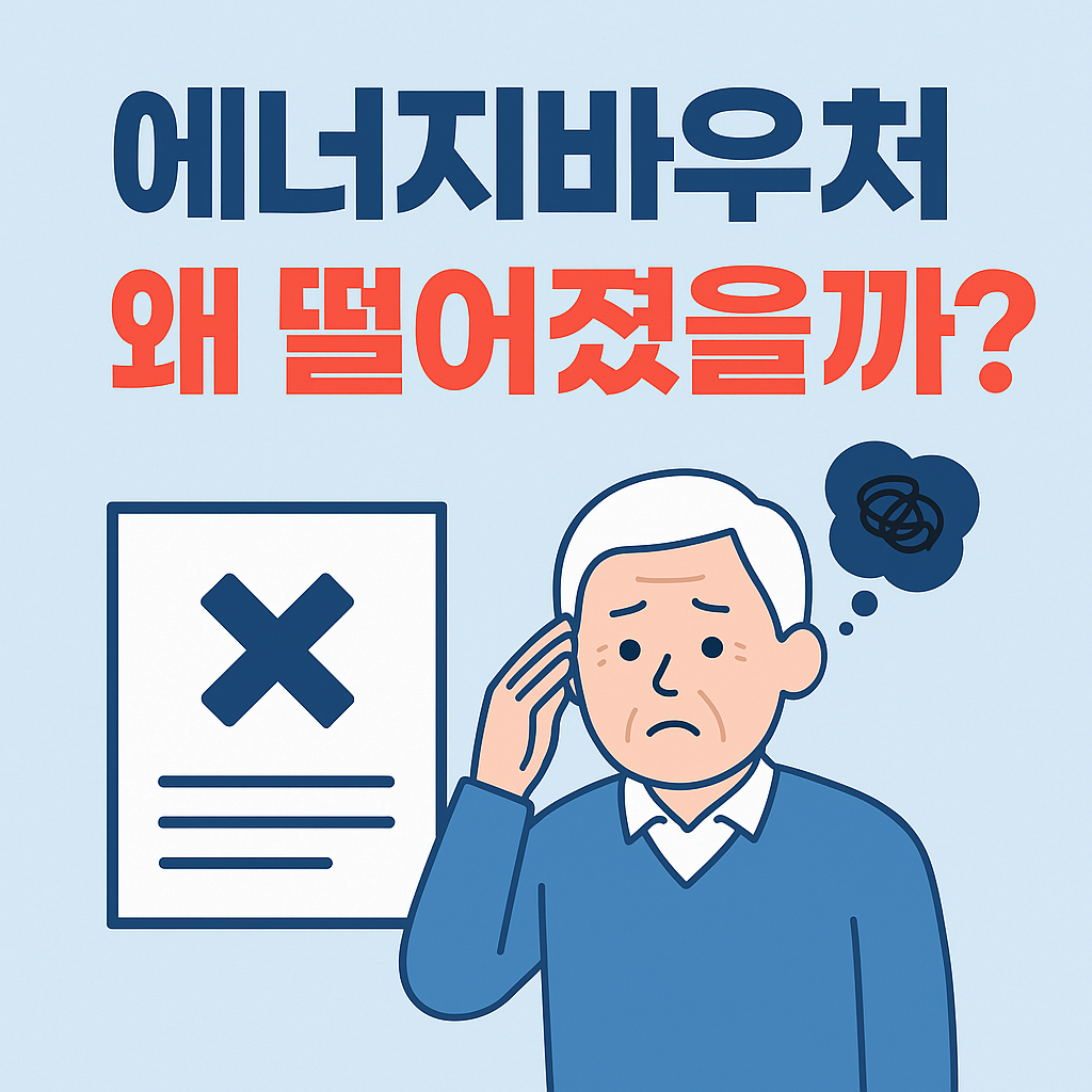 에너지바우처 못 받는 이유? 탈락 사례로 알아보는 꿀팁