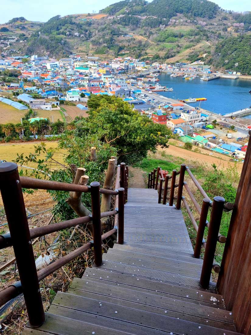 욕지도 관청 출렁다리