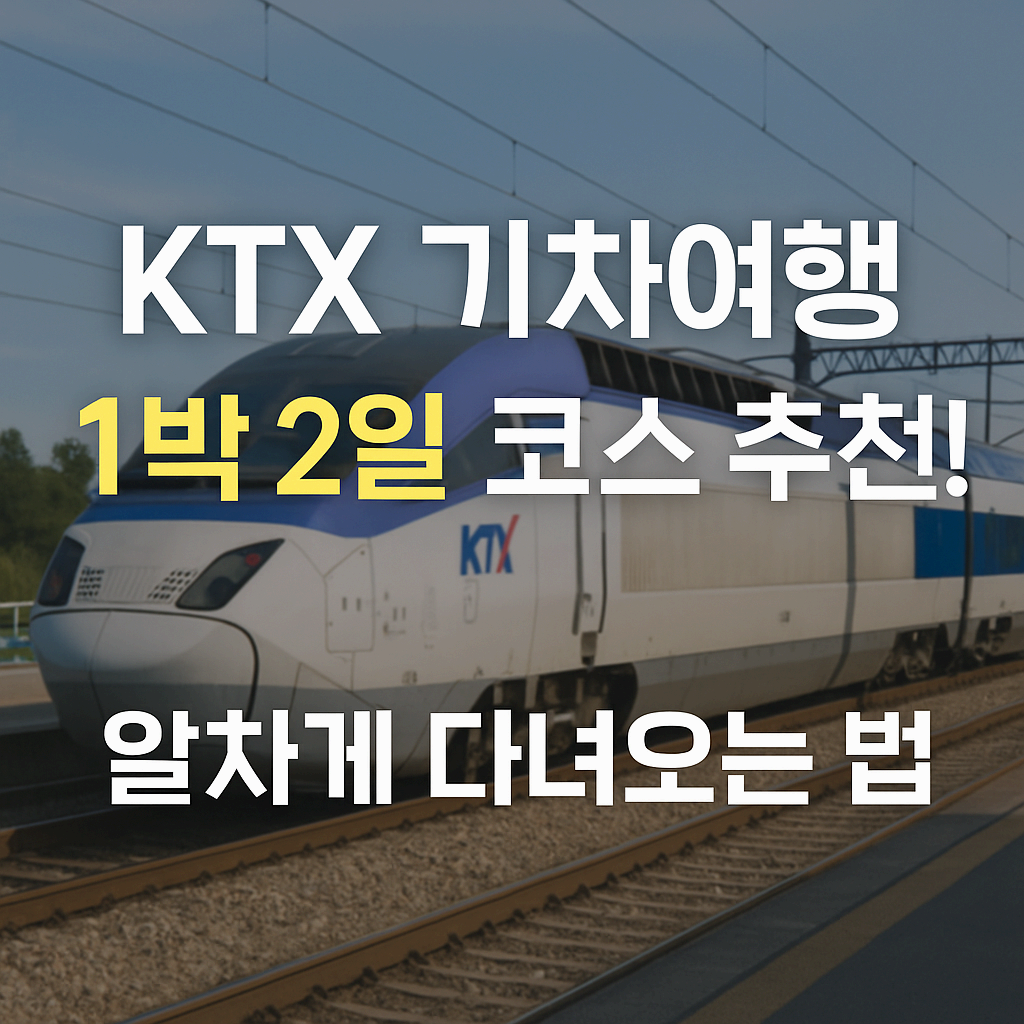 KTX 기차여행 1박 2일 코스 추천! 알차게 다녀오는 법