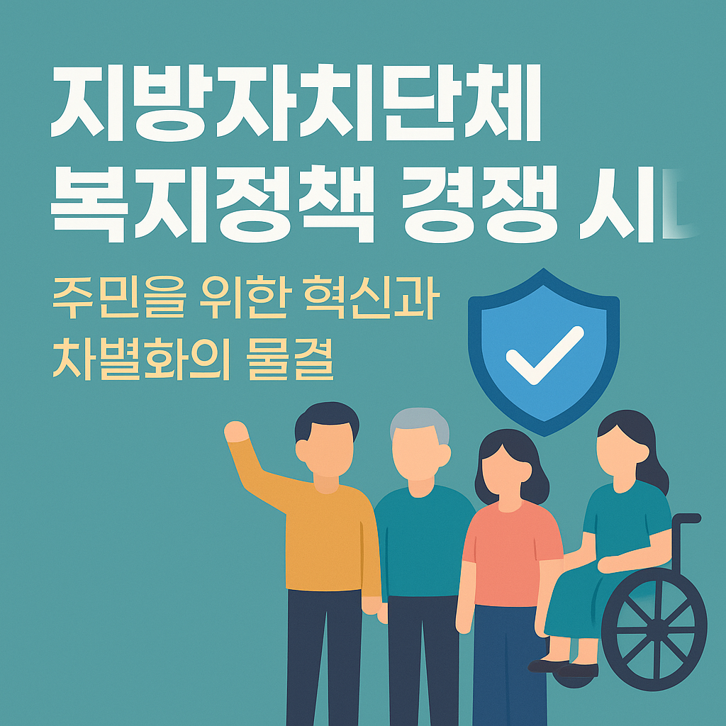 지방자치단체 복지정책 경쟁 시대: 주민을 위한 혁신과 차별화의 물결 관련 사진