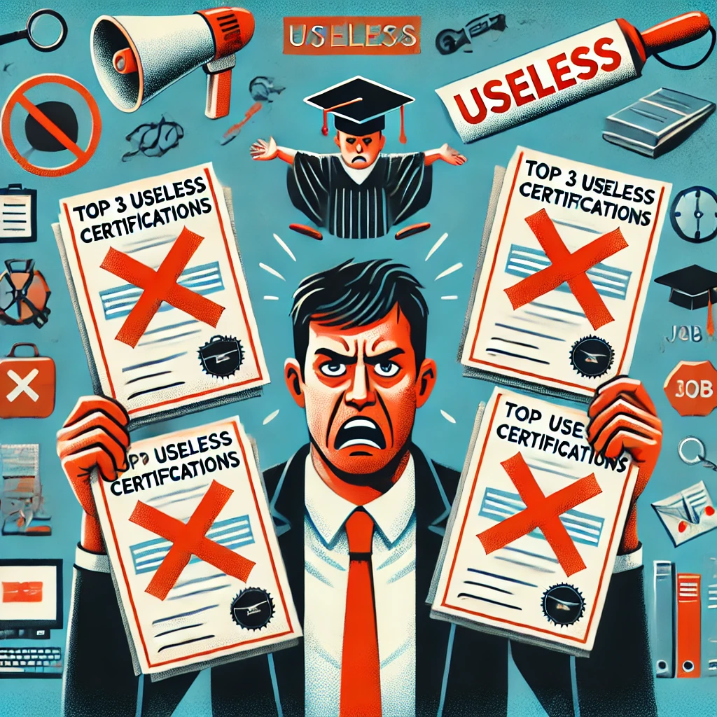 쓸모없는 자격증 TOP 3: 취업에 도움이 안 되는 자격증은?