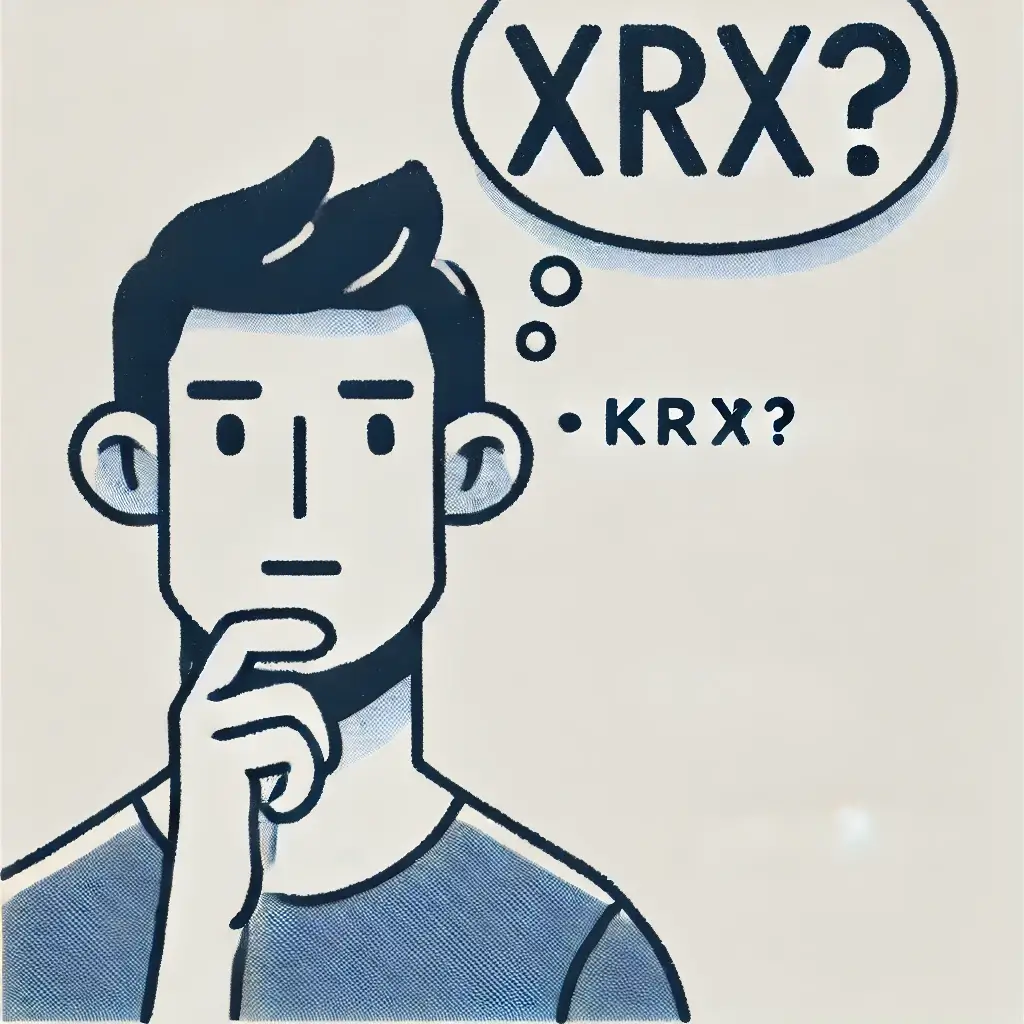 KRX에 대해 생각하는 남자