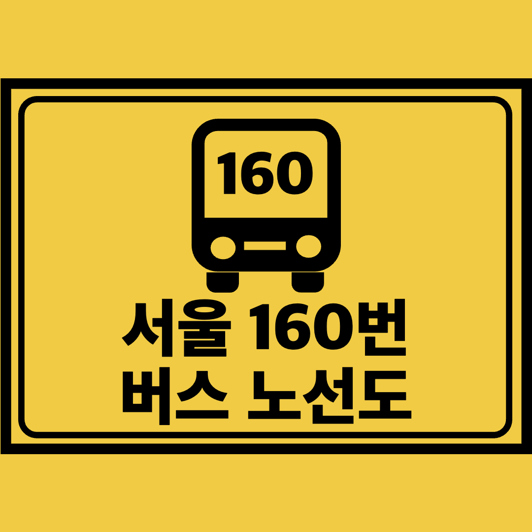 서울160번버스노선도