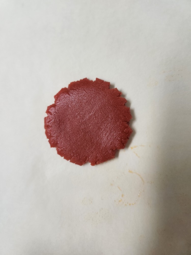 손으로 누른 반죽