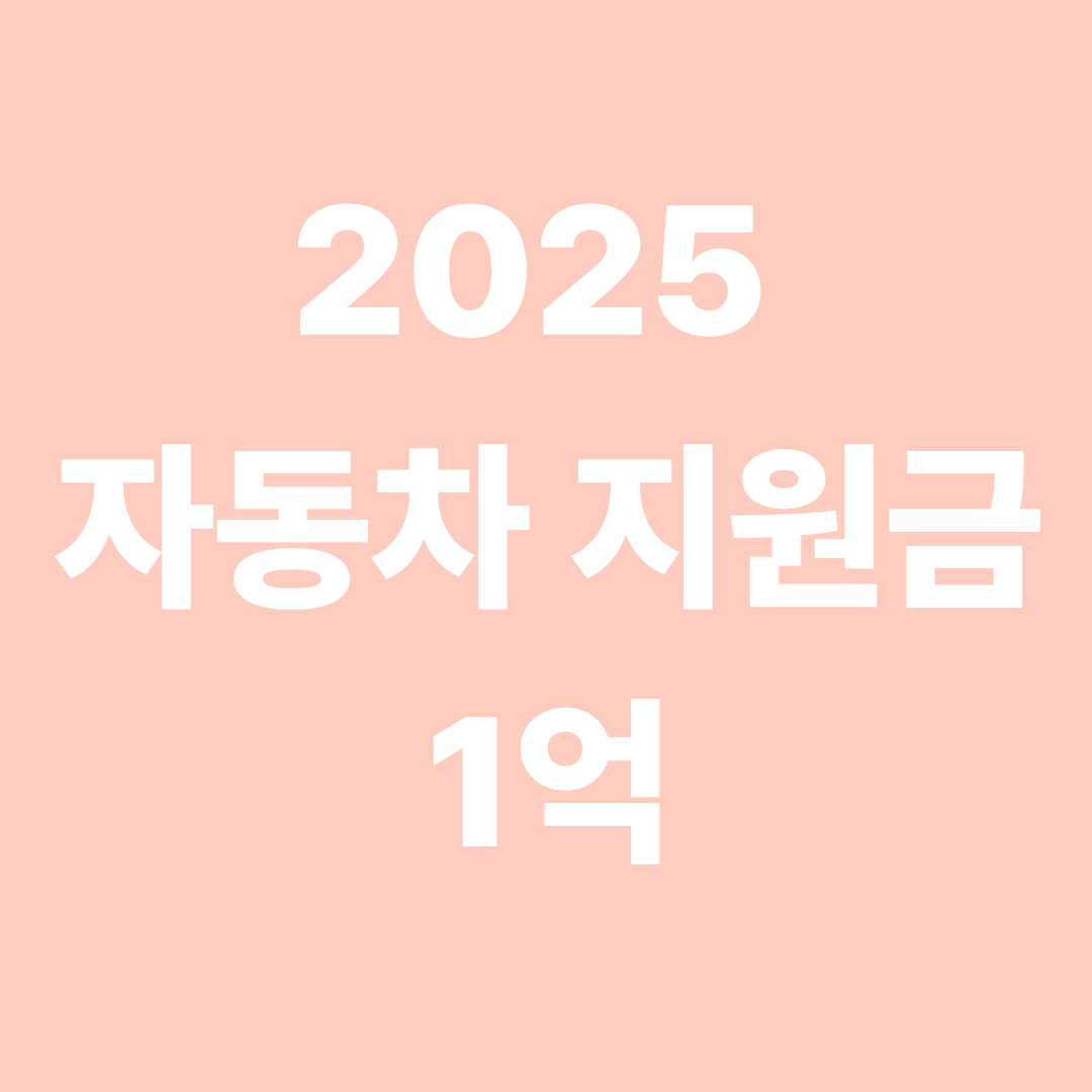 자동차 지원금 1억