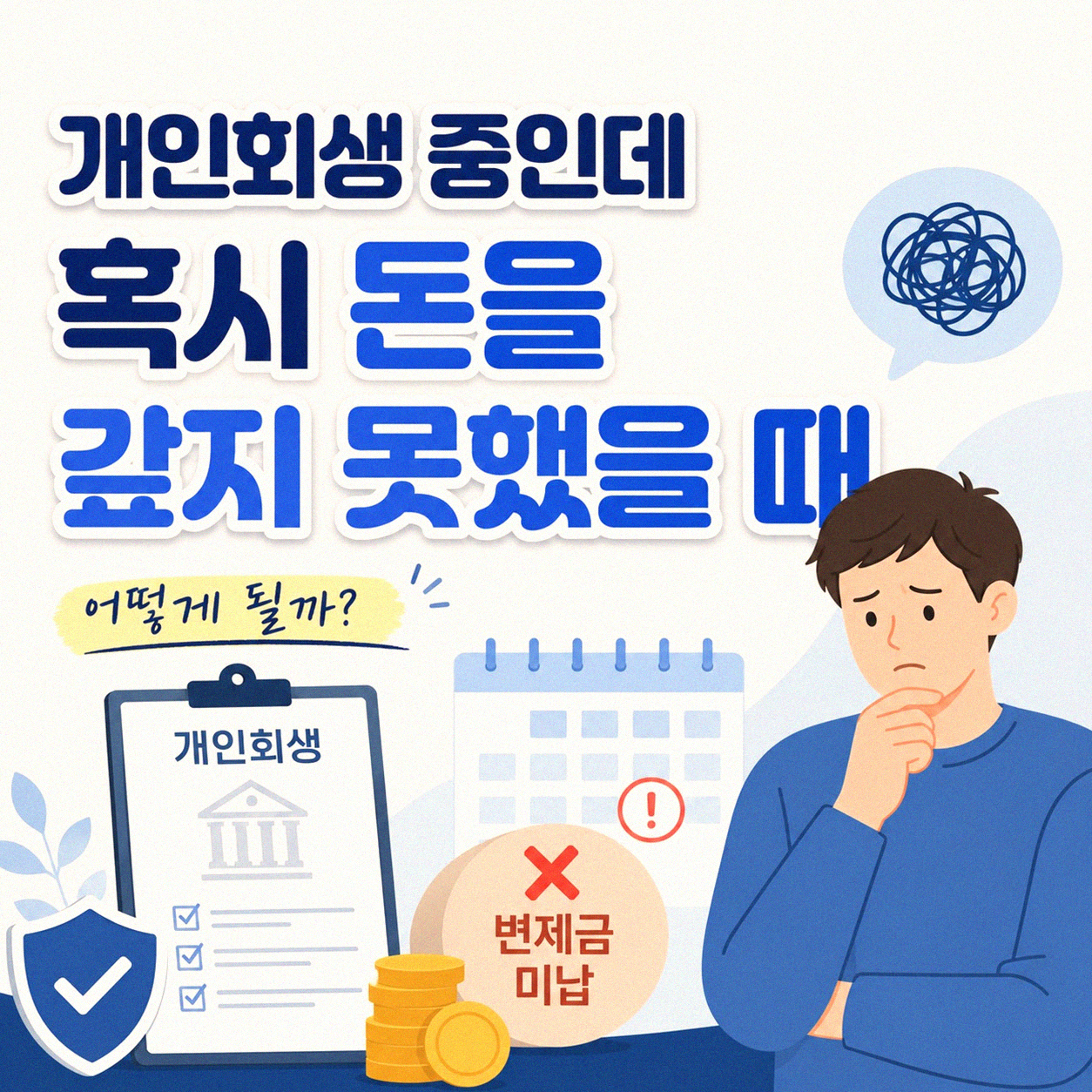 개인회생 중 채무를 갚지 못했을 때, 어떻게 해야 할까