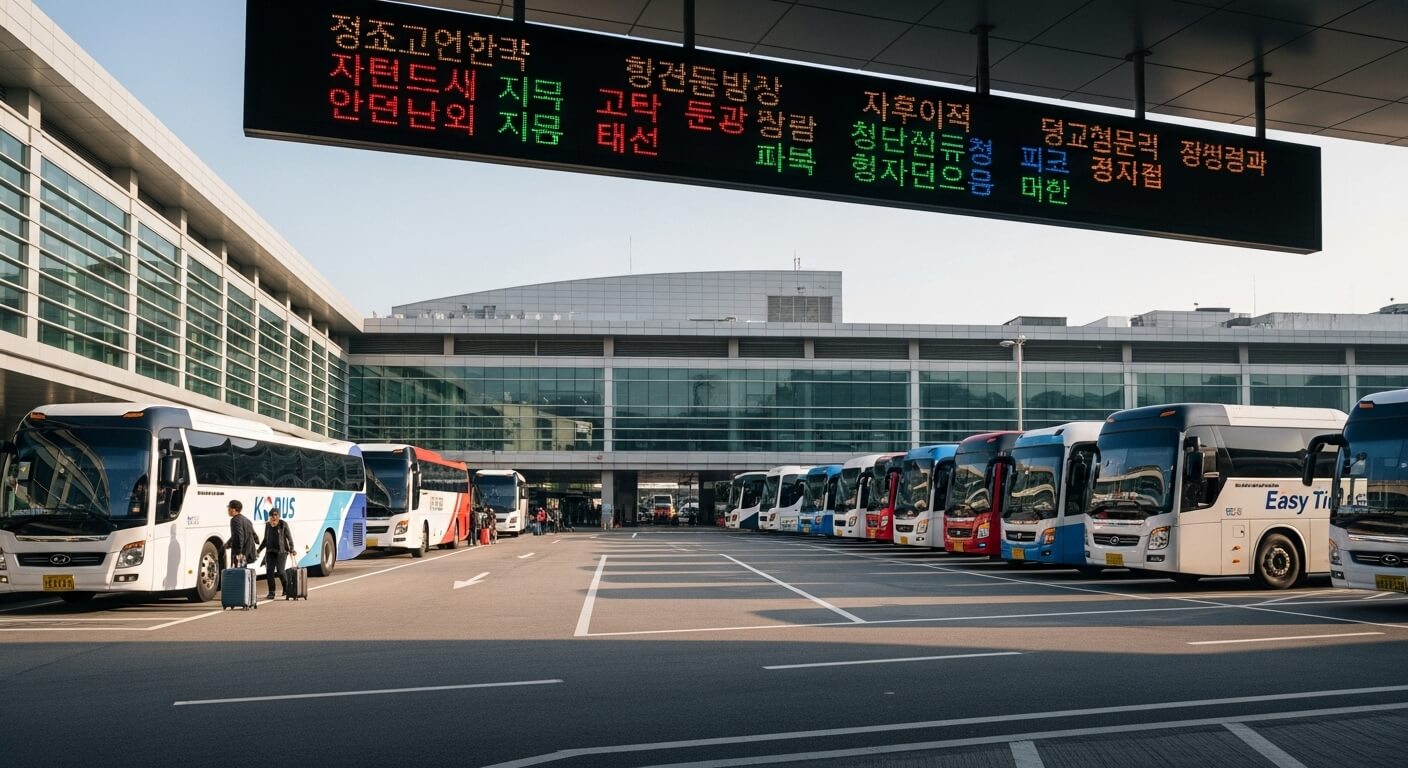 성남종합버스터미널(분당) 시간표 및 예매
