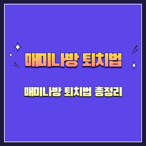 매미나방 퇴치법 총정리