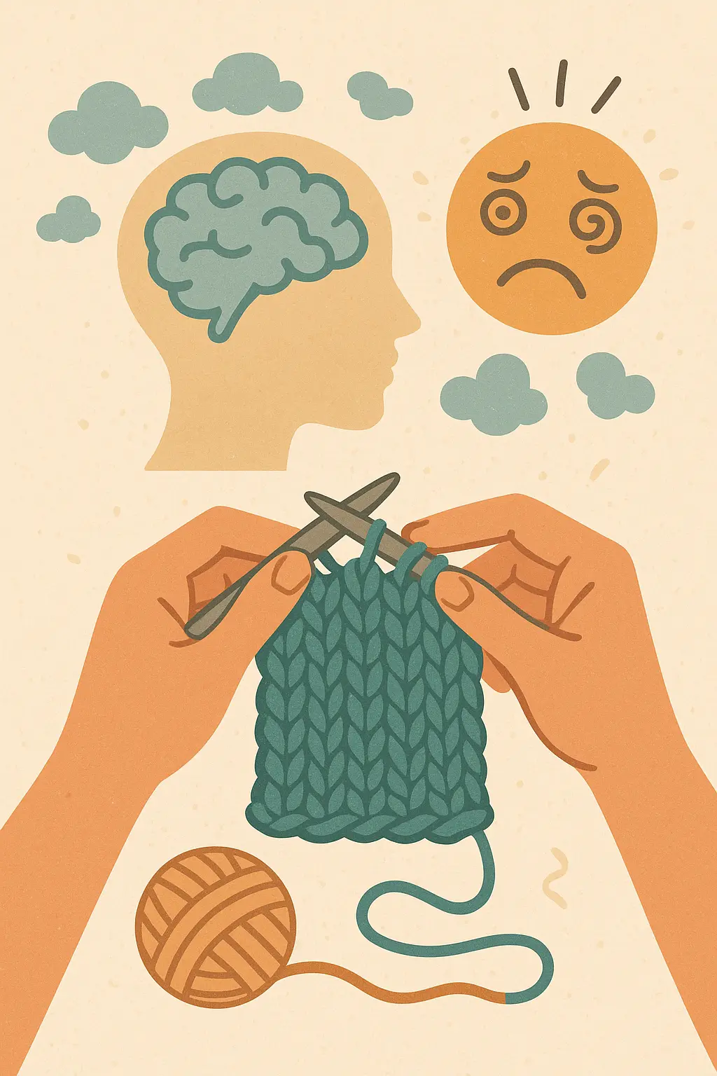 뜨개질이-손의-반복-움직임을-통해-뇌를-안정시키며-스트레스-완화에-도움을-주는-심리치유-컨셉-일러스트