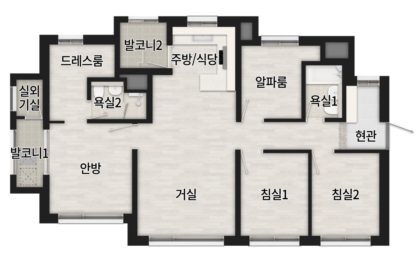 광명 시티프라디움 에듀하임 59a평면