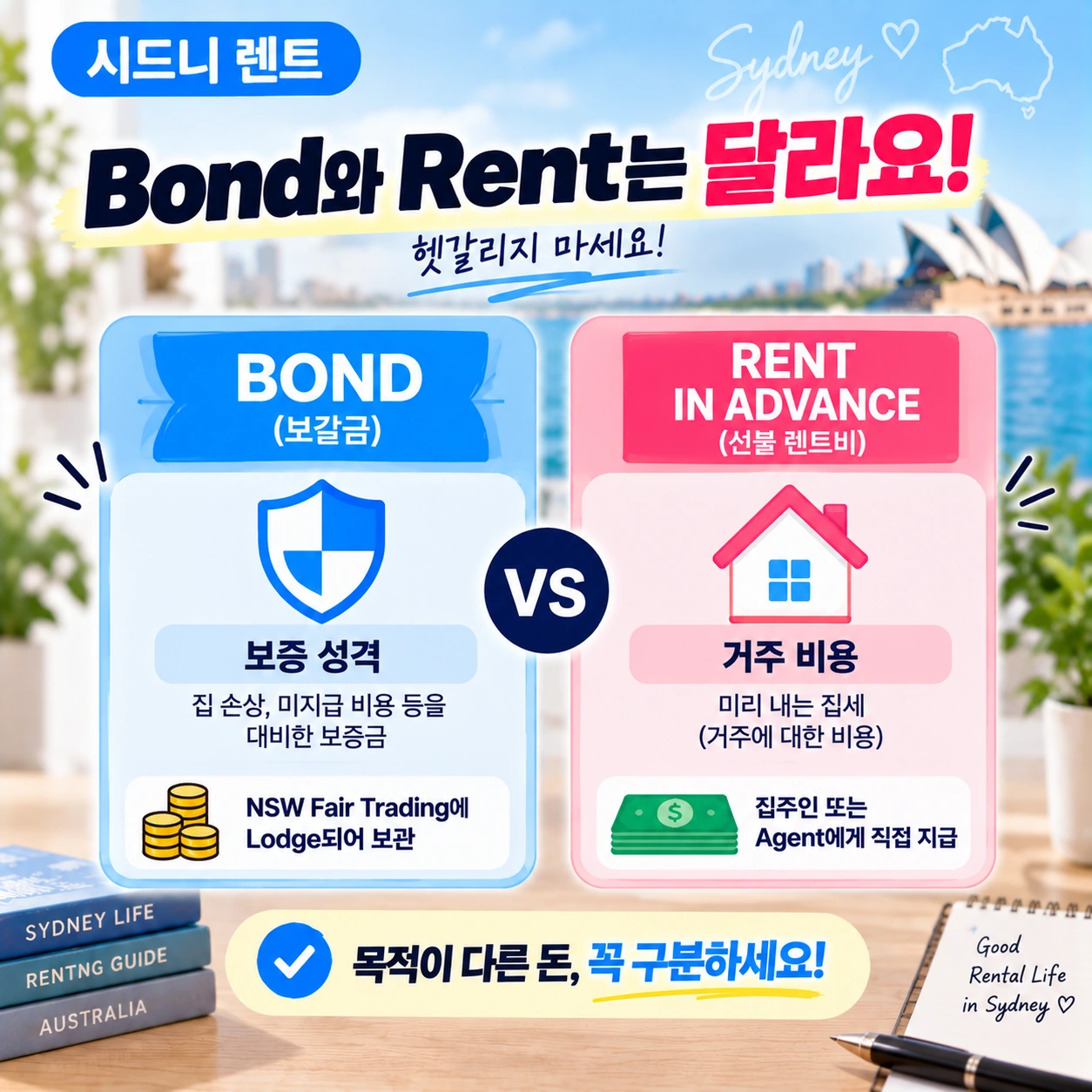 시드니_렌트_Bond_Rent_차이